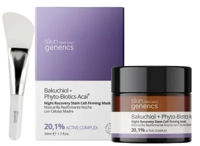 Ночная укрепляющая маска для лица с бакучиолом и асаи Skin Generics Bakuchiol+ Phyto-Biotics Acai Firming Mask