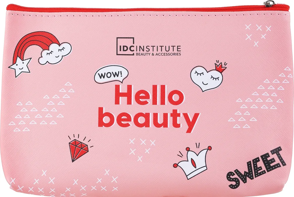 Косметичка IDC Institute Sweet and Pretty красная компактная