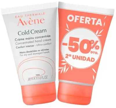 Набор концентрированных кремов для рук Avene Eau Thermale Cold Cream 2 шт по 50 мл