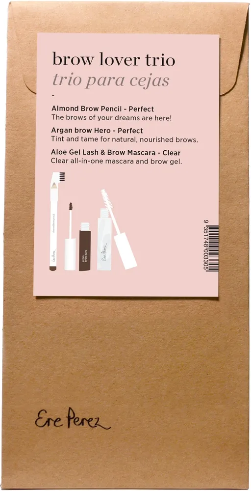 Набор Ere Perez Brow Lover Trio карандаш для бровей 1.1 г гель-краска для бровей 3.5 мл и гель для бровей и ресниц 10 мл