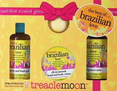 Набор для тела Treaclemoon Brazilian Love гель бомбочка спрей и крем с гуараной 100+80 г+100+50 мл