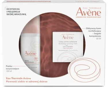 Набор Avene Eau Thermale питательный крем для лица 50 мл и пенка для умывания 150 мл