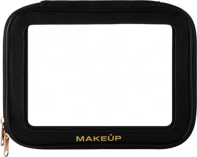 Косметичка MAKEUP Glam Collection Large прозрачная ПВХ 25х18х6,5 см