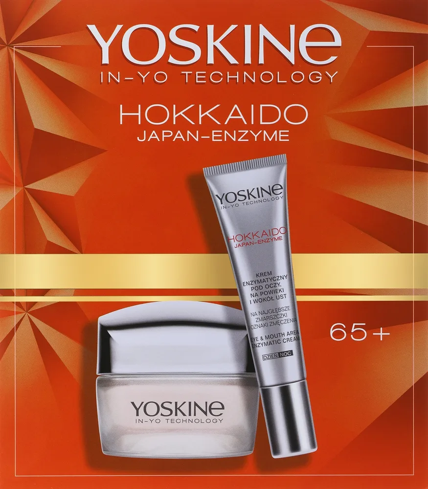 Набор для лица Yoskine Hokkaido Japan-Enzyme крем и крем для век для зрелой кожи 50+15 мл