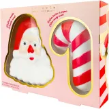 Набор бомбочек для ванны Inuwet Santa Claus с ароматом клубники и леденцовой трости, 185 г + 100 г — фото 2