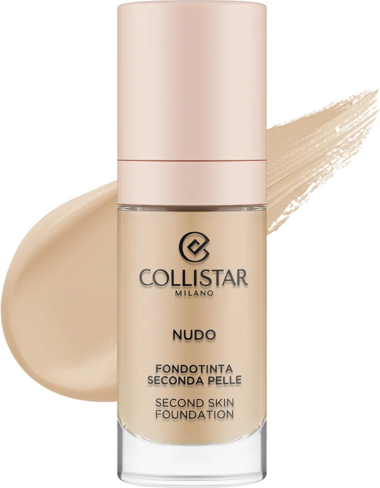 Тональный флюид Collistar Nudo Second Skin Foundation сияющий увлажняющий SPF 15, 30 мл, оттенок 2R - Beige Rosato