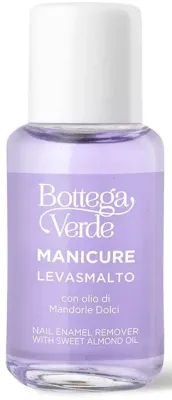 Жидкость для снятия лака Bottega Verde Nail Enamel Remover With Sweet Almond Oil с маслом сладкого миндаля, 50 мл