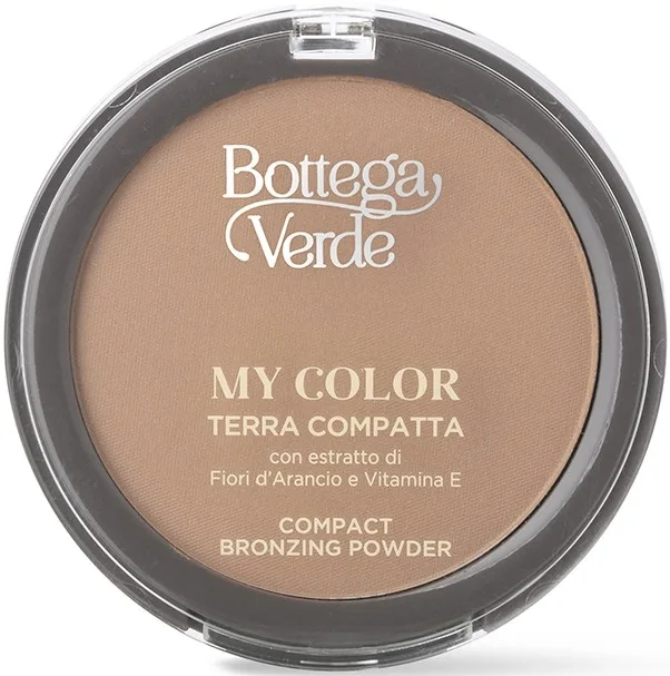 Пудра для лица Bottega Verde My Color Compact Bronzing Powder бронзирующая, компактная, 8 г, оттенок Cinnamon