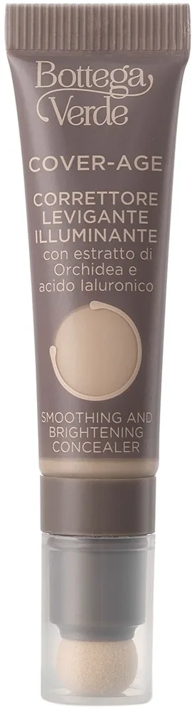 Корректор для лица Bottega Verde Cover-Age Smoothing And Brightening жидкий, с мягким аппликатором, 6 мл, оттенок Natural