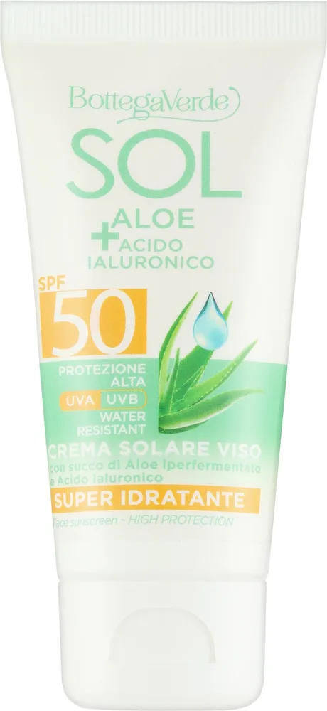 Крем солнцезащитный для лица Bottega Verde Sol Aloe SPF50 50 мл