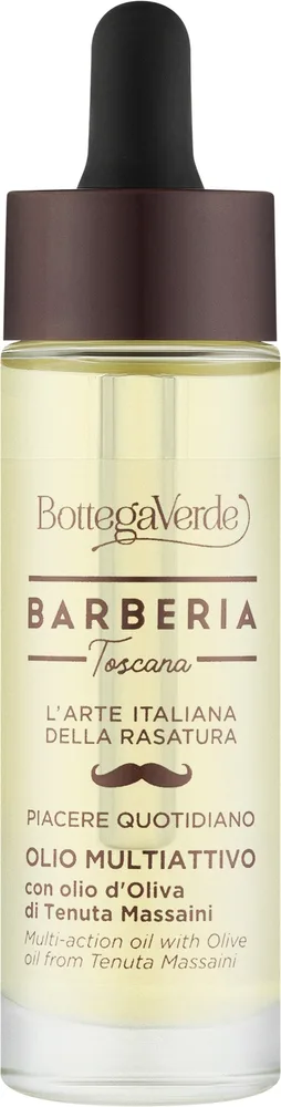 Масло для лица Bottega Verde Barberia Toscana многофункциональное для бороды и кожи 30 мл