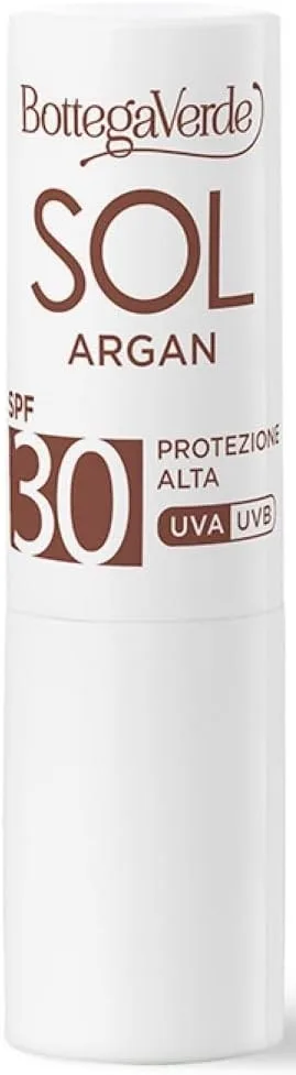 Бальзам для губ Bottega Verde Sol Argan Sun Lip Balm солнцезащитный, SPF30, водостойкий, 5,5 мл