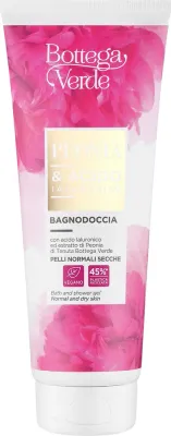 Гель для ванны и душа Bottega Verde Peonia с гиалуроновой кислотой, 200 мл