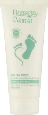 Крем для стоп Bottega Verde Foot Cream освежающий, с маслом мяты перечной, 100 мл