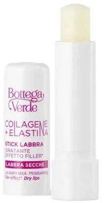 Бальзам для губ Bottega Verde Collagen + Elastine Lip Balm Stick с коллагеном и эластином, увлажняющий, 5 мл