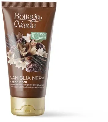 Крем для рук Bottega Verde с чёрной ванилью и аргановым маслом питательный 75 мл