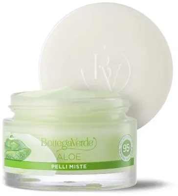 Крем-гель для лица Bottega Verde Aloe 24H увлажняющий с алоэ вера 50 мл