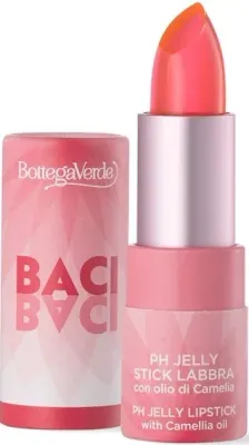 Бальзам для губ Bottega Verde Baci Baci PH Jelly Lipstick оттеночный, с маслом камелии, 4 мл