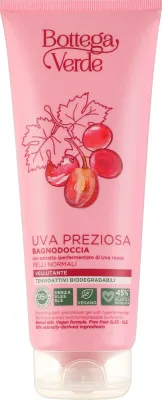 Выравнивающий гель для ванны и душа Bottega Verde Uva Preziosa с красным виноградом, 200 мл
