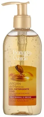 Гель для умывания Bottega Verde Argan Face Cleansing Gel с маслом арганы, для ежедневного применения, 200 мл