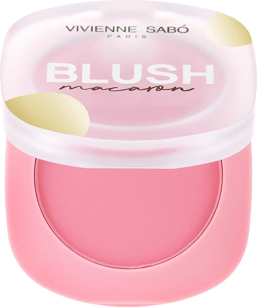 Румяна для лица Vivienne Sabo Matte Face Blush Macaron, оттенок 03 - Soft Pink