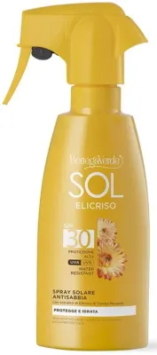 Спрей для тела Bottega Verde Sol Elicriso Anti-Sand SPF30 солнцезащитный водостойкий 200 мл