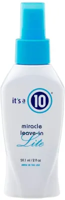 Лёгкий несмываемый спрей It's a 10 Miracle Leave-In Lite с рисовым протеином и пантенолом, 120 мл