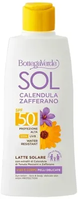 Лосьон для лица и тела Bottega Verde Sol Calendula солнцезащитный SPF 50 200 мл