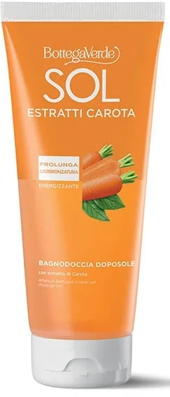 Гель для душа Bottega Verde Sol Estratti после загара с морковью, 200 мл