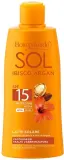 Солнцезащитный лосьон Bottega Verde Sol Hibiscus & Argan SPF15 с маслом гибискуса и арганы, для интенсивного загара, 200 мл — фото 1
