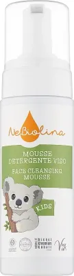 NeBiolina Face Cleansing Mousse детская пенка для умывания с органическим зелёным чаем 150 мл