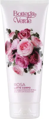 Питательный лосьон для тела Bottega Verde Rosa с маслом миндаля и витамином Е, аромат розы, 200 мл