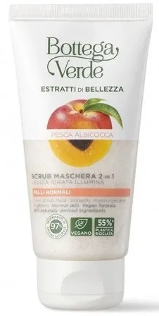 Пилинг-маска 2 в 1 для лица с персиком и абрикосом Bottega Verde Beauty Extracts 2-In-1 Scrub Mask