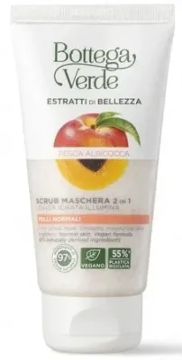 Пилинг-маска 2 в 1 для лица с персиком и абрикосом Bottega Verde Beauty Extracts 2-In-1 Scrub Mask
