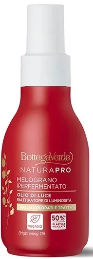 Масло-спрей для волос Bottega Verde Natura Pro Brightening Oil для окрашенных волос, для блеска, 100 мл