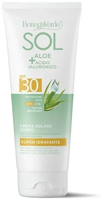 Солнцезащитный лосьон для тела Bottega Verde Sol SPF30 с алоэ 200 мл