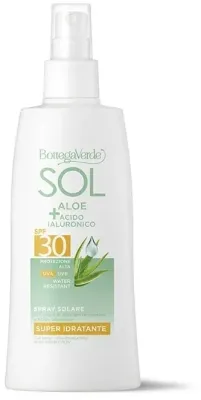 Спрей для тела Bottega Verde Sol Aloe SPF30 солнцезащитный увлажняющий с соком алоэ 200 мл