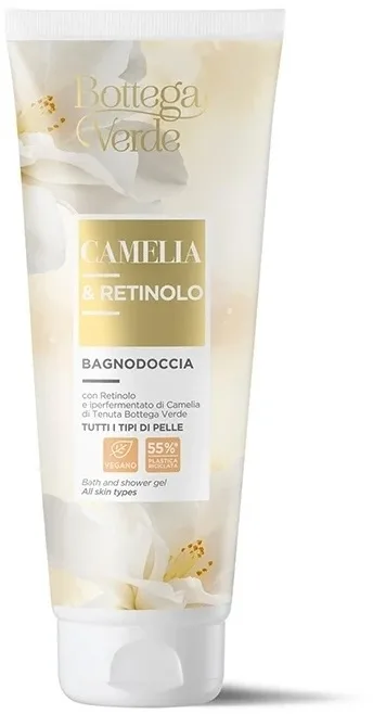 Гель для ванны и душа Bottega Verde Camellia and Retinol с ретинолом, 200 мл