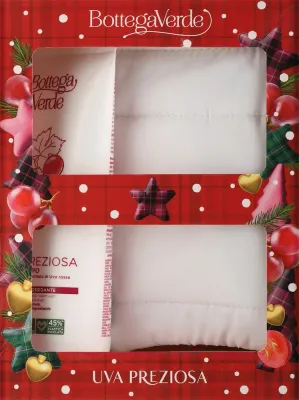 Набор для тела Bottega Verde Red Grape крем с экстрактом красного винограда и гиалуроном и аксессуар 200 мл