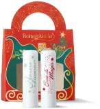 Набор бальзамов для губ Bottega Verde Christmas Limited Edition с маслом какао и с белым мускусом 2 шт по 4 г — фото 1