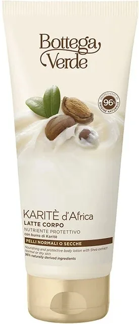 Питательный лосьон для тела Bottega Verde African Karite с органическим маслом карите, 200 мл