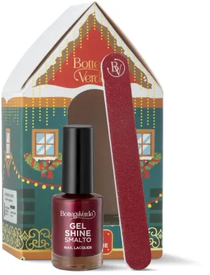 Набор Bottega Verde Paper Box лак для ногтей Gel Shine 10 мл и пилка для ногтей