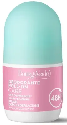 Дезодорант ролик Bottega Verde 48H с молочком хлопка и Dermosoft, для чувствительной кожи, 50 мл