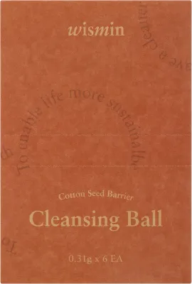 Wismin Cotton Seed Barrier Cleansing Ball очищающие капсулы-шарики с экстрактом семян хлопка 6 шт