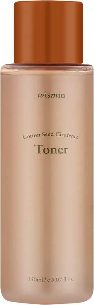 Успокаивающий тоник для лица Wismin Cotton Seed Cicafence Toner с экстрактом семян хлопка и церамидами, 150 мл