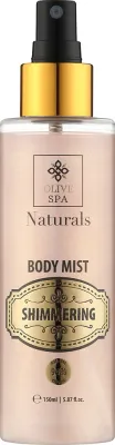 Мерцающий спрей для тела и волос Olive Spa Naturals Shimmering с гиалуроновой кислотой, 150 мл
