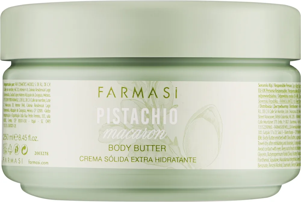 Питательное масло-баттер для тела Farmasi Pistachio Macaron с маслом ши