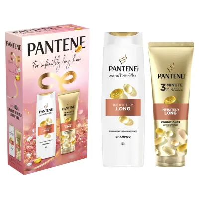 Набор для волос Pantene Infinite Lengths шампунь и кондиционер для длинных волос с провитамином B5 400+220 мл