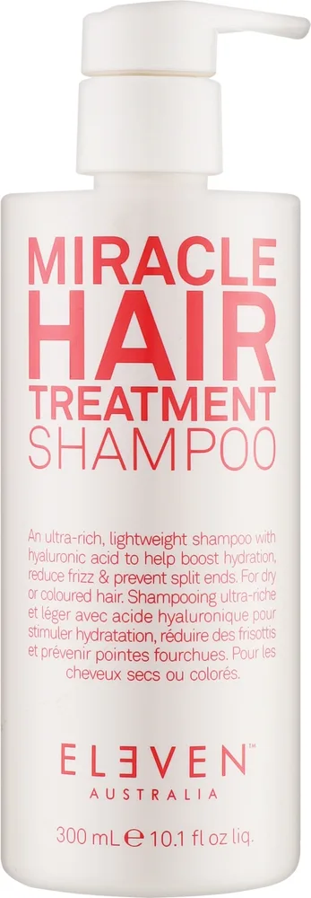 Шампунь Eleven Australia Miracle Hair Treatment с гиалуроновой кислотой, увлажняющий, против пушистости, 50 мл, Австралия