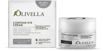 Крем для области вокруг глаз Olivella Contour с оливковым маслом гиалуроновой кислотой и экстрактом ромашки 30 мл